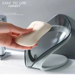 جا صابونی شفاف طرح برگ