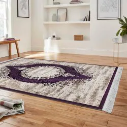 فرش مخمل نادی طرح سنتی کد O113